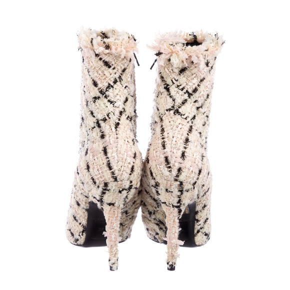 BALENCIAGA Tweed Ankle Boots with tags - Picture 3 of 4